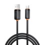 Дата кабель USB 2.0 AM to USB-C 1.0m 3A black XO (XO-CB-300UC-BK)