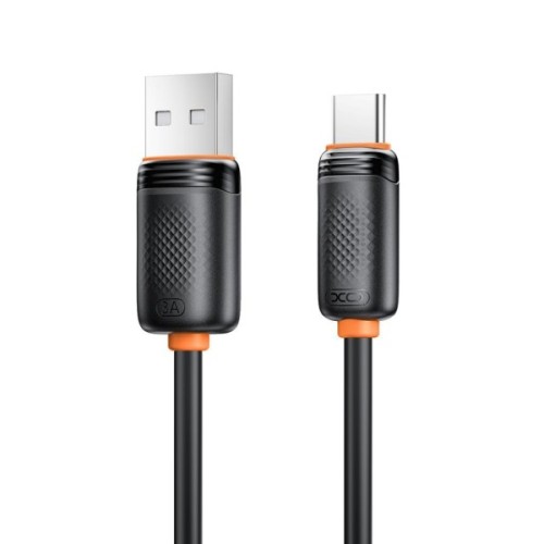 Дата кабель USB 2.0 AM to USB-C 1.0m 3A black XO (XO-CB-300UC-BK)