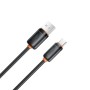 Дата кабель USB 2.0 AM to USB-C 1.0m 3A black XO (XO-CB-300UC-BK)