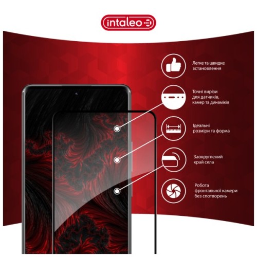 Скло захисне Intaleo Full Glue Xiaomi Redmi Note 14 Pro 5G Black (1283126599484)