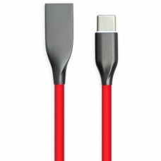 Дата кабель USB 2.0 AM to USB-C 1.0m red PowerPlant (CA911387)