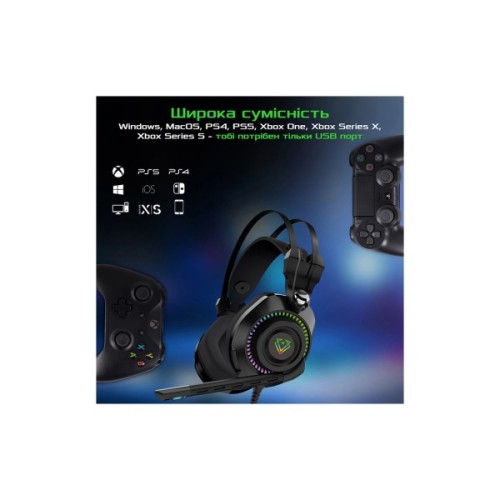 Навушники Vertux Bogota 7.1 USB Black (bogota.black)