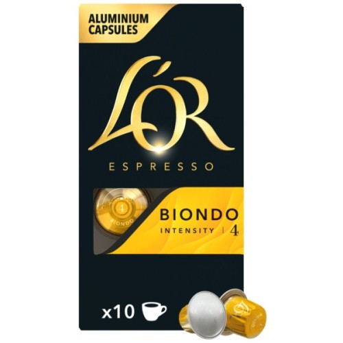 Кава L'OR Espresso Biondo #4 в капсулах 10 шт (8711000686034)