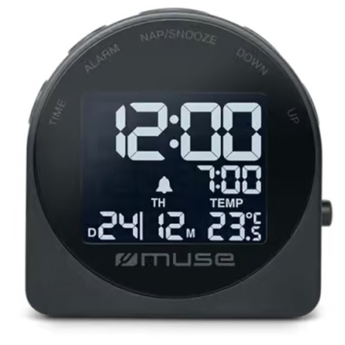Настільний годинник Muse цифровий чорний (M-09 C)