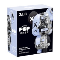 Конструктор JAKI Кіберпанк ведмедики Магнітний вайб сірий 546 елементів (JK6250-4)