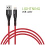 Дата кабель USB 2.0 AM to Lightning 1.2m Red Intaleo (1283126559471)