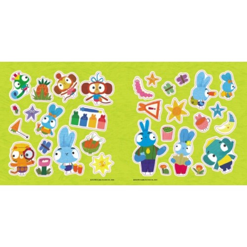 Книга Хоробрі Зайці. Магія кольорів. Історії з наліпками Ранок (9786170985538)