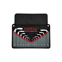 Ключ Toptul шестигранний Г-обр. 2-19мм 14шт. у чохлі (GPAQ1401)
