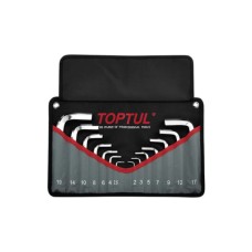 Ключ Toptul шестигранний Г-обр. 2-19мм 14шт. у чохлі (GPAQ1401)