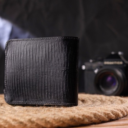 Портмоне Canpellini З натуральної шкіри Чорне (21575)