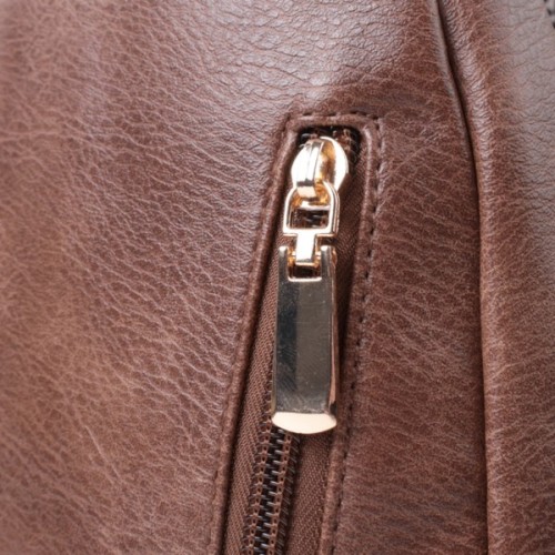 Сумка Vintage З однією лямкою через плече з екошкіри Коричнева (22760)