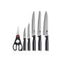 Набір ножів Bergner Kyoto, з ножицями, 6 предметів (BG-8986-MM)