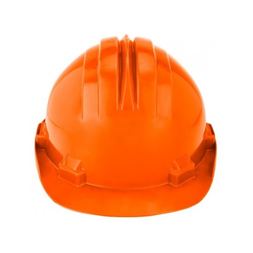 Каска захисна Neo Tools пластик поліпропілен HDPE, пряжка для регулювання, помаранчева (97-205)