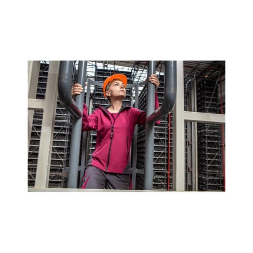 Каска захисна Neo Tools пластик поліпропілен HDPE, пряжка для регулювання, помаранчева (97-205)