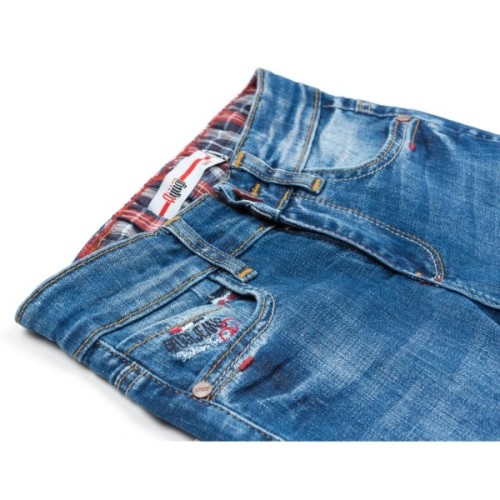 Штани дитячі A-Yugi завужені з потертостями (2698-116B-blue)