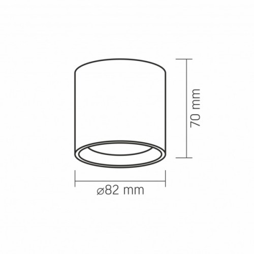 Світильник Videx під лампу GX53 накладний Білий (VL-SPF15A-W)