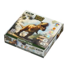 Гуашеві фарби ZiBi KIDS Line -2 DINO 16 кольорів х 20 мл (ZB.6631)
