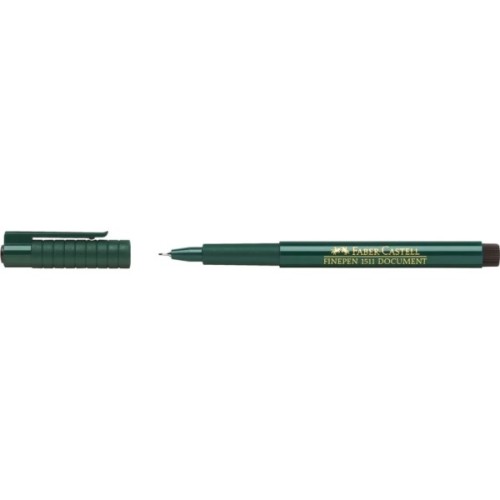 Лайнер Faber-Castell капілярна ручка FINEPEN 1511 Document чорний 0,4 мм (1857)