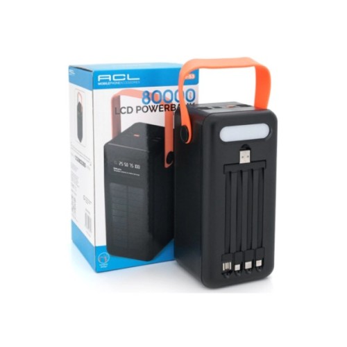 Батарея універсальна ACL 80000mAh, Solar, Flashlight (PW-53)