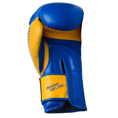 Боксерські рукавички PowerPlay 3021 Ukraine 12oz Blue/Yellow (PP_3021_12oz_Blue-Yellow)