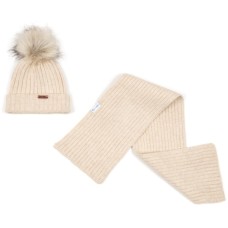 Шапка дитяча Na з шарфом (NA 1180-54-beige)