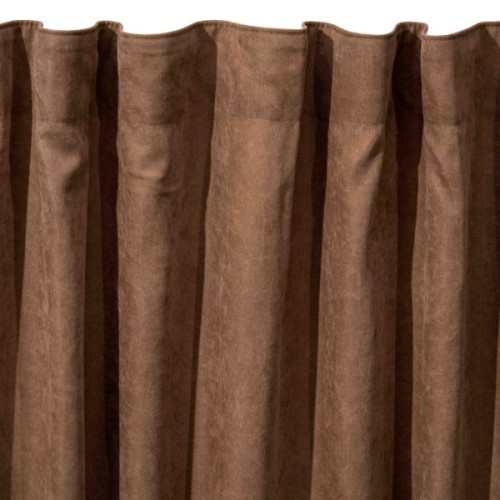 Штора Ardesto мікровелюр 100% поліестер, 150х270 см шоколад (ART1010CH)