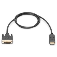 Кабель мультимедійний DisplayPort M to DVI M 2.0m 24+1pin Digitus (AK-340301-020-S)