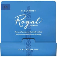 Тростина для кларнета D'Addario Royal - Bb Clarinet #1.5 - 25 Box (RCB0115-B25)