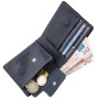 Портмоне Grande Pelle Унісекс на магніті Синє (11209)