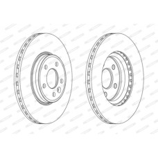 Гальмівний диск FERODO DDF1663C