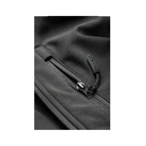 Куртка робоча Hoegert BIESE HT5K258-L SoftShell 96% поліестер/4% еластан чорна, L (52) (HT5K258-L)