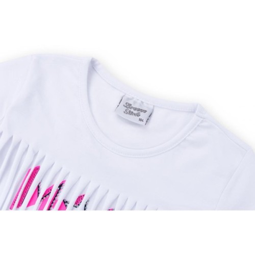 Набір дитячого одягу Breeze футболка із зірочками з шортами (9036-98G-white)