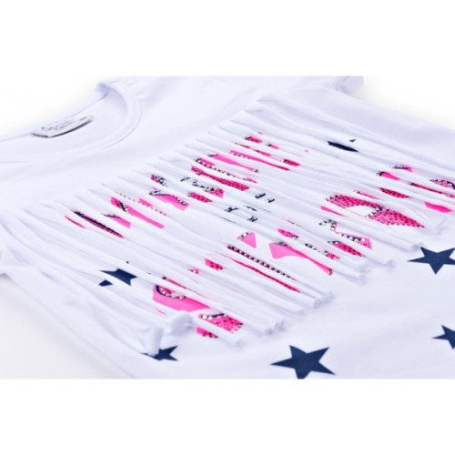 Набір дитячого одягу Breeze футболка із зірочками з шортами (9036-98G-white)