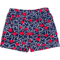 Шорти дитячі Lovetti трикотажные с сердечками (8051-104G-blue)