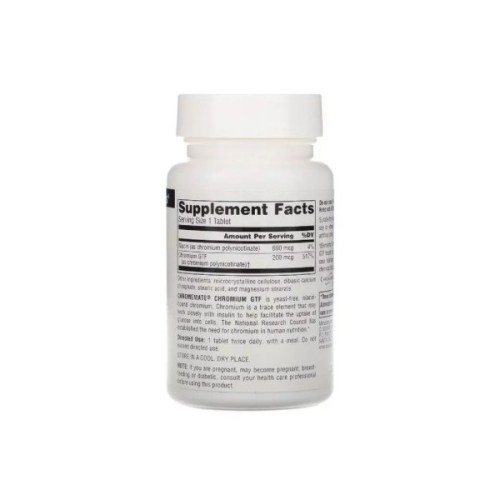 Мінерали Source Naturals Хром GTF 200мкг, ChromeMate, 240 таблеток (SNS-00107)