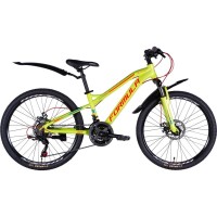 Велосипед Formula 24" BLACKWOOD 1.0 DD рама-12,5" AL 2025 зелено-червоний (OPS-FR-24-424)