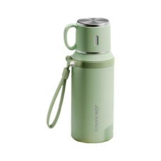 Термос Merlion з чашкою та ситечком 0,6 л, зелений (TermTea-600Green)