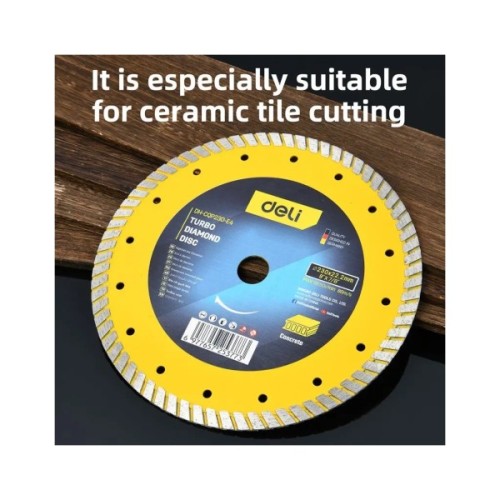 Круг відрізний Deli алмазний, по плитці, бетону, каменю 230 x 22,2 мм (EDH-CQP230-E4)