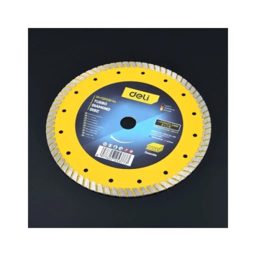 Круг відрізний Deli алмазний, по плитці, бетону, каменю 230 x 22,2 мм (EDH-CQP230-E4)