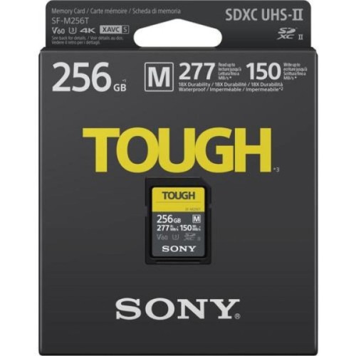 Карта пам'яті Sony 256GB SDXC class10 UHS-II U3 V60 Tough (SFM256T.SYM)