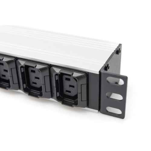 Силовий блок 19" 1U w/PDU 8xC13, 2xC19, 16A, 250V, вилка C20 Digitus (DN-95427)