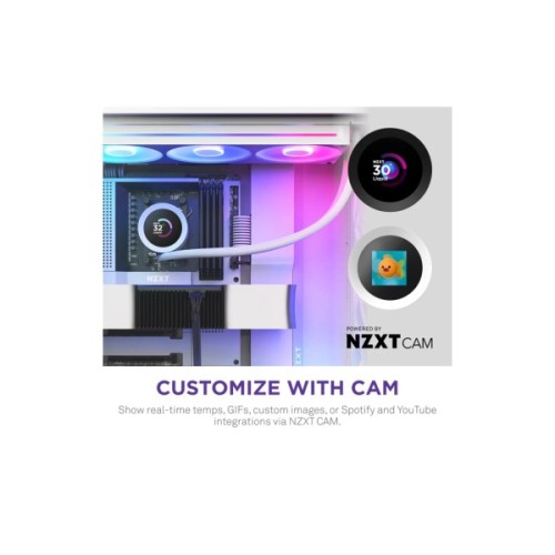 Система рідинного охолодження NZXT Kraken Plus RGB V2-360 mm AIO liquid cooler Wh (RL-KR360-W2)