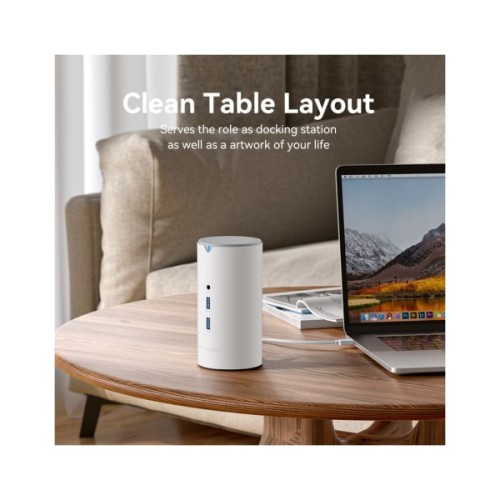 Концентратор Vention USB3.1 Type-C to HDMI/VGA/USB3.0x3/RJ45/SD/TF/TRRS 3.5m/PD/DC100W12-in-1 (TPHWC-EU)