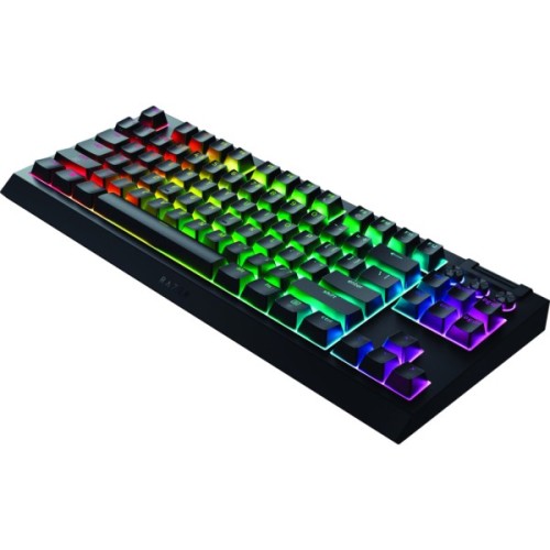 Клавіатура Razer BlackWidow V4 Low-Profile TKL Wireless/Bluetooth/USB Green switch UA Black (RZ03-05450500-R3M1)