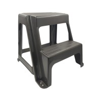 Табурет Irak Plastik зі сходинкою Step колір шоколадний (10856)