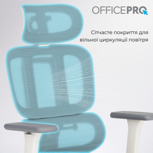 Офісне крісло OfficePro Skyline OC750-W-LG-LG (OC750-W-LG-LG)