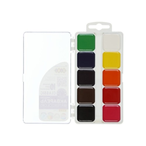 Акварельні фарби ZiBi KIDS Line -2 Classic 10 кольорів (ZB.6583)