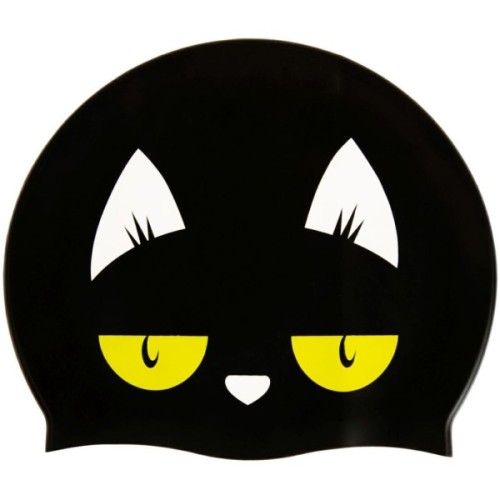 Шапка для плавання Aqua Speed Kiddie 142-07 60649 чорний, принт Діт OSFM (5905718606498)