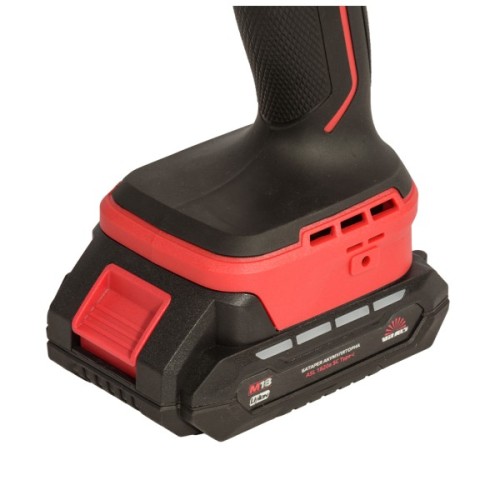 Шуруповерт Vitals Master, AU 1835abc BL Kit, 18V, АКБ 2x2Ah, 35Нм, 500·1500об/хв, кейс, 1.43кг (235979)