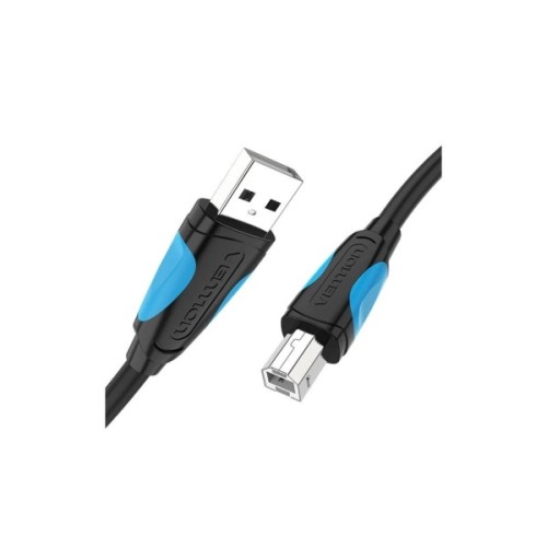 Кабель для принтера USB 2.0 AM/BM 1.5m black Vention (VAS-A16-B150)